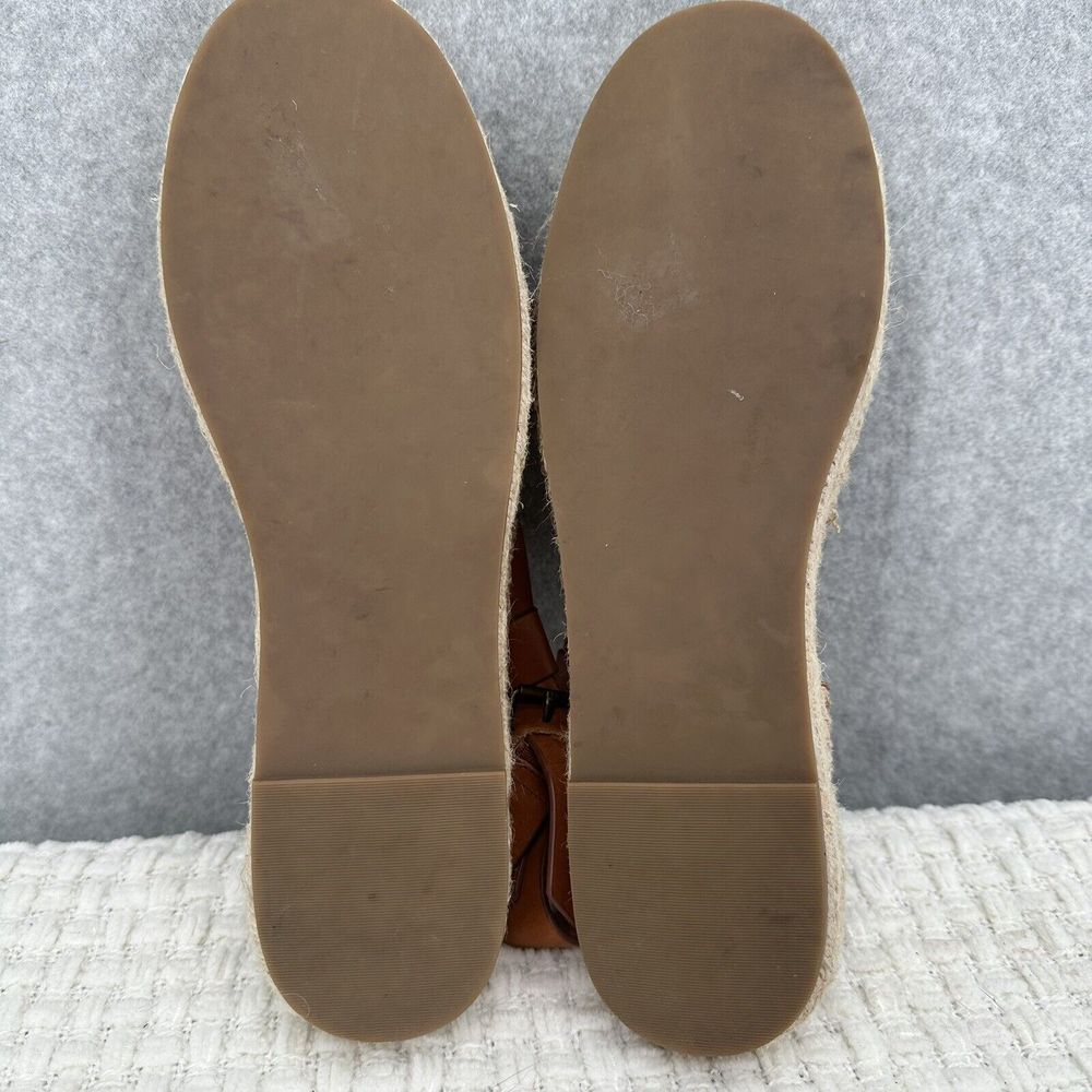 Madewell Tan Leather Espadrille Slingback Sandals - Picture 3 of 8